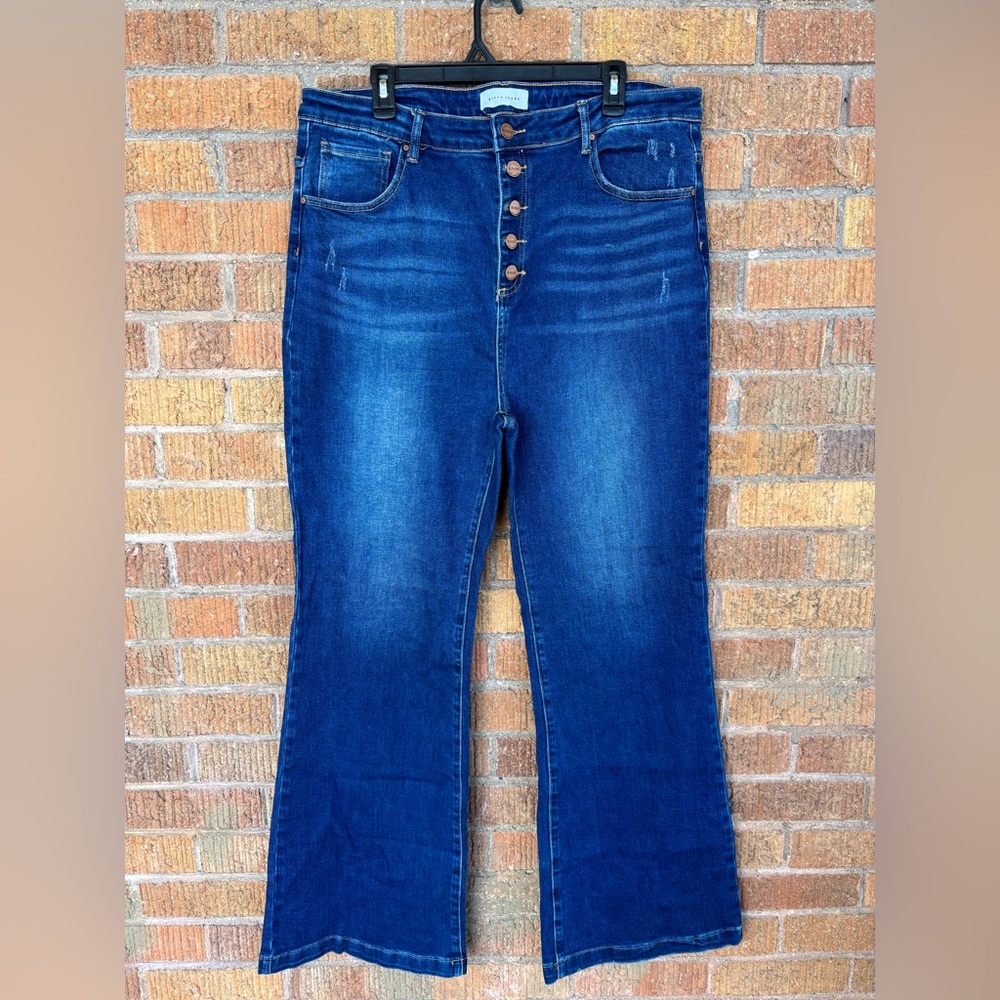RISEN Pennie high rise bootcut jeans size 3XL Plus Size
